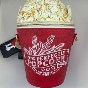 LoungeFly + AMC Perfectly Popcorn Crossbody Bag -  NWT